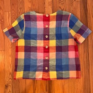 Madewell Checkered Top